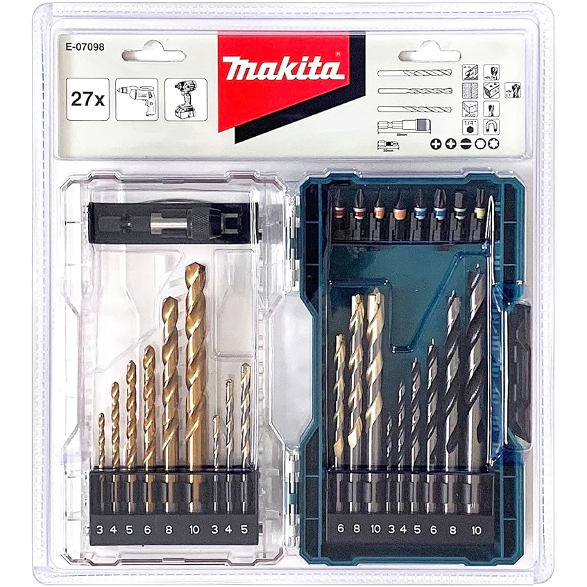 Makita E-07098 Combination Screw and Drill Bit Set 27Pcs | Makita by KHM Megatools Corp. Makita E-07098 Combination Screw and Drill Bit Set 27Pcs | Makita by KHM Megatools Corp.